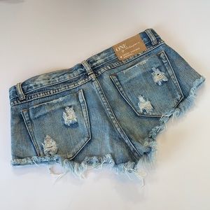 One x One Teaspoon Jean Shorts